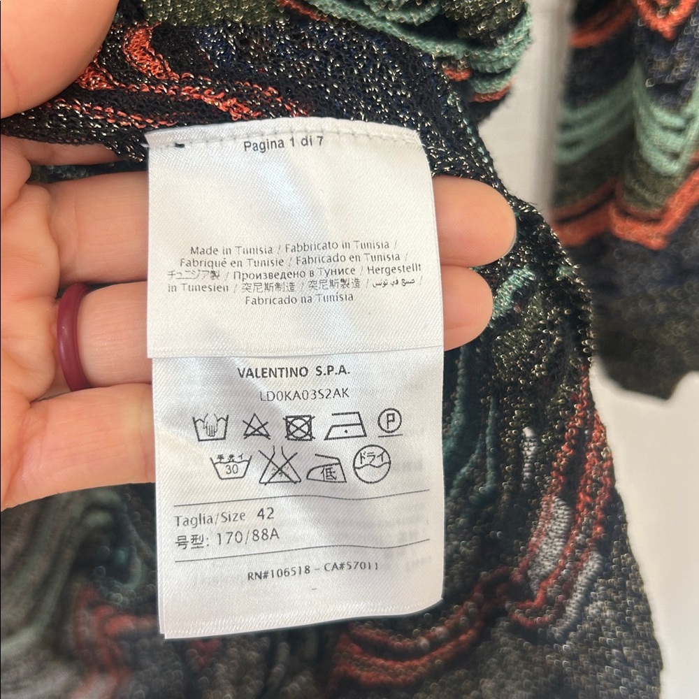 M Missoni Chevron Open Cardigan Designer Sweater size 42, like new condition - Picture 6 of 9